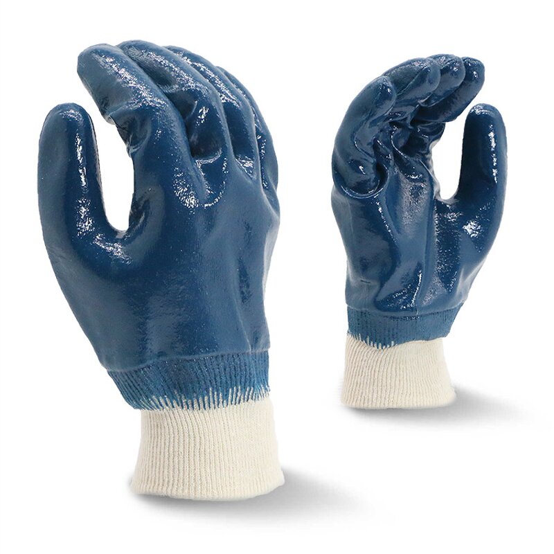 Nitrile Work Gloves - Fully Coated Jersey Liner Oil-Resistant