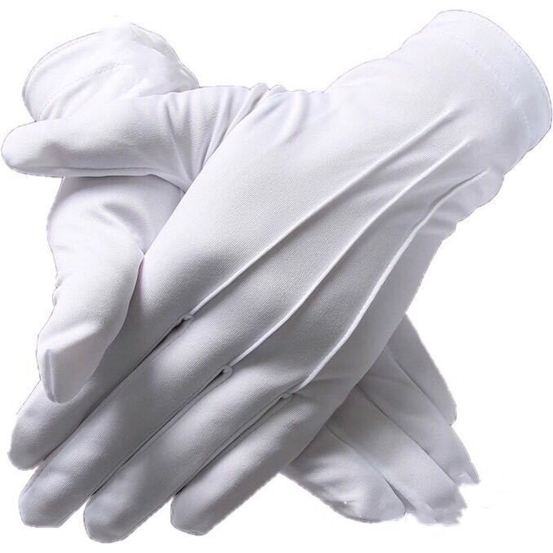 Cleaning Gloves - 100% Cotton White for Jewelry & Work