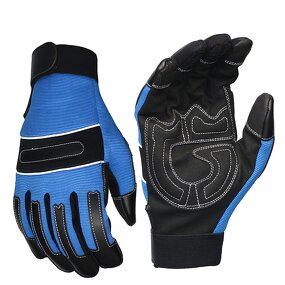 Work Gloves - Synthetic Leather Palm Vibration Resistant for Auto