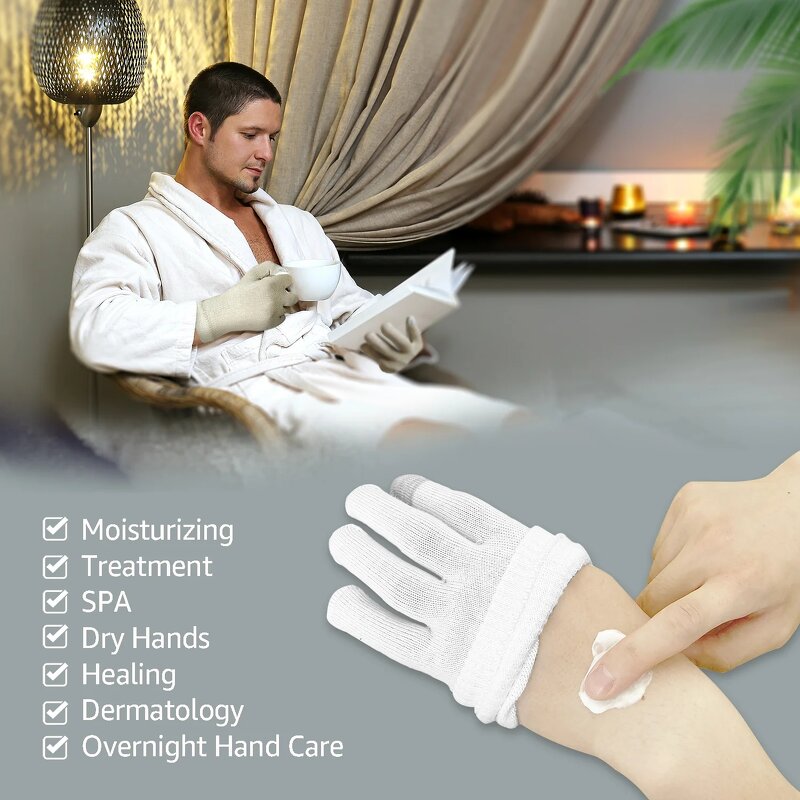 Cotton Gloves - Unisex Lightweight Moisturizing Touchscreen