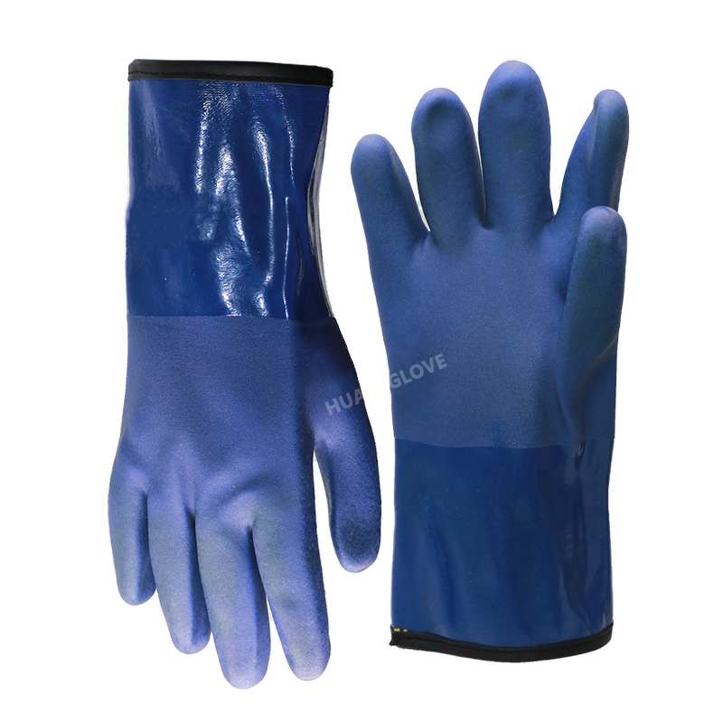 PVC Gloves - Coated Industrial Chemical Resistant Heavy Duty