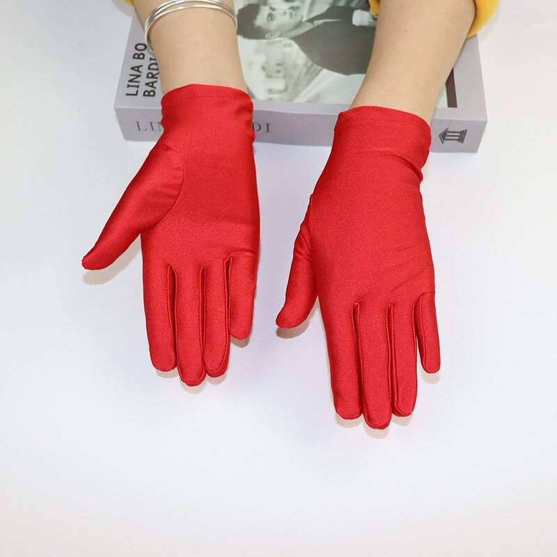 Serving Gloves - Elastic White Spandex for Jewelry & SPA