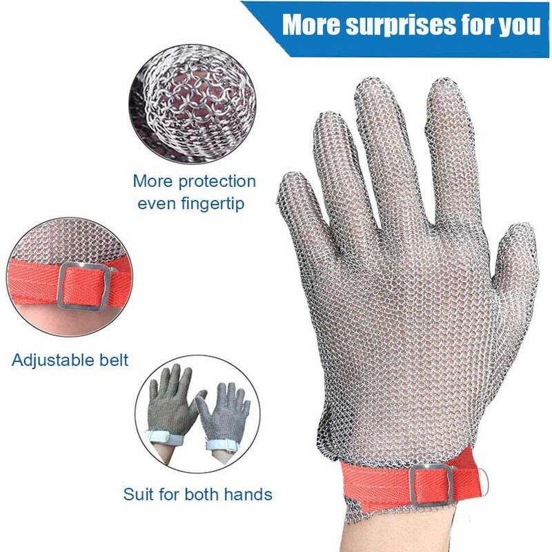 Chainmail Gloves - Stainless Steel for Oyster Shucking & Kitchen