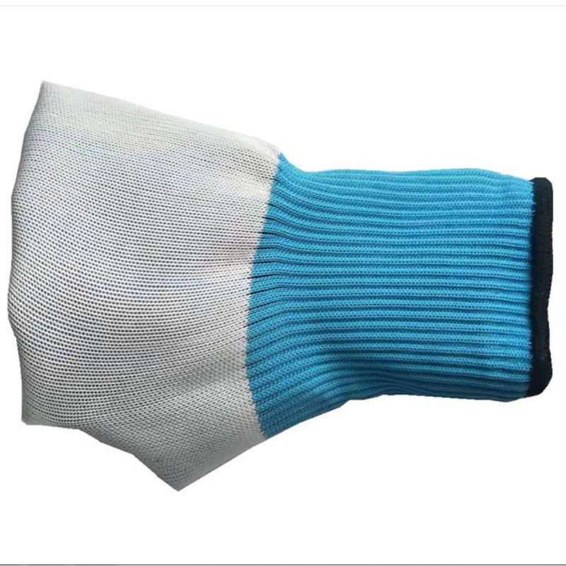 Waterproof Gloves - Blue Latex Fully Coated Double Palm Grip for Work