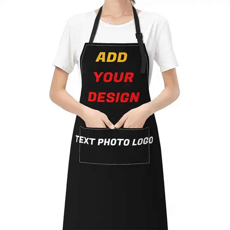 Kitchen Apron - Custom Cotton Waterproof Adjustable for Chef