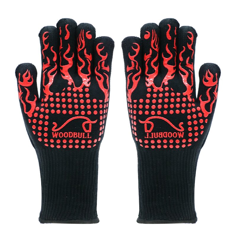 Grilling Gloves - Heat Resistant Silicone Grip for BBQ & Baking