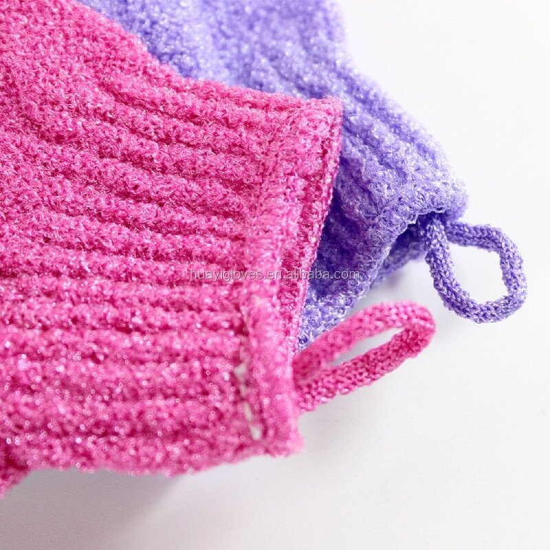 Scrub Gloves - 100% Nylon Double Sided for Face & Body