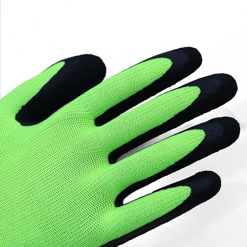 Garden Gloves - Polyester Liner Foam Latex Palm for Safety
