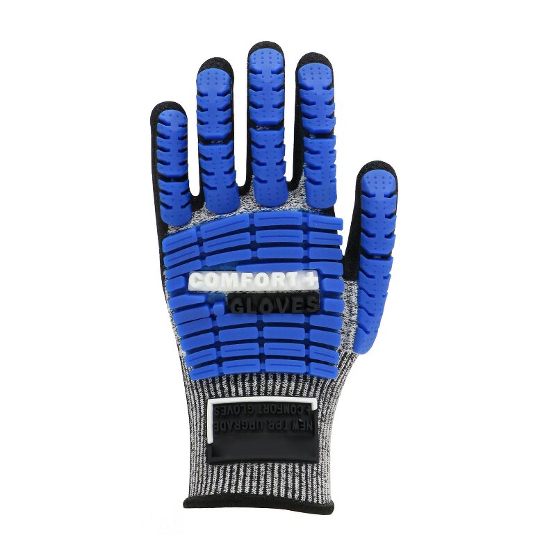 Impact Resistant Gloves - Cut 5 TPR Sandy Nitrile for Oil Field