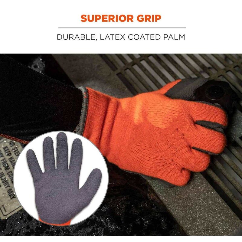 Winter Gloves - Thermal Fleece Lined Anti-Slip for Freezer