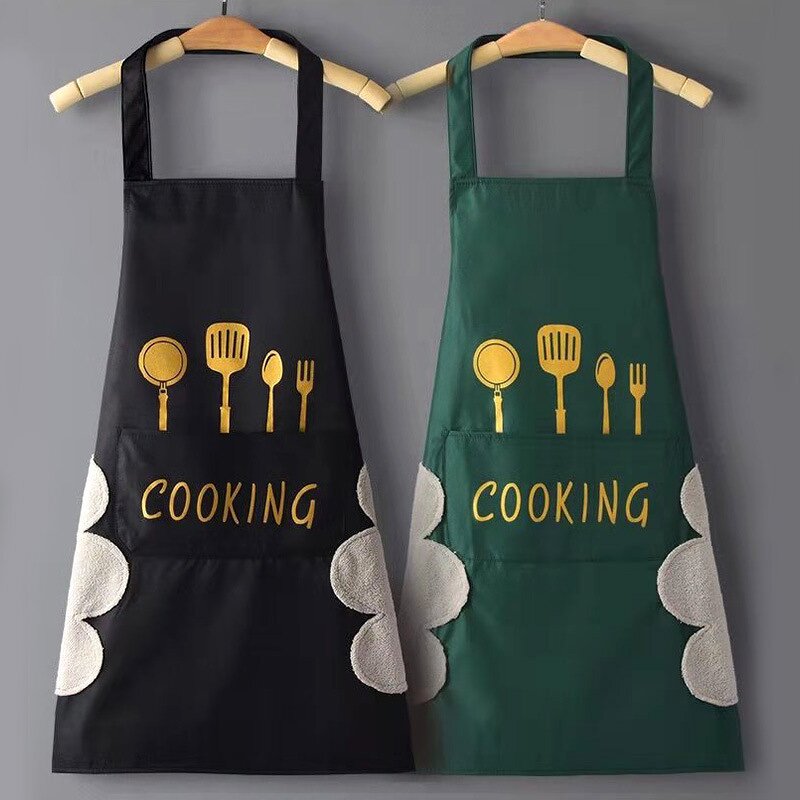 Kitchen Apron - Cheap Waterproof Hand-Wiping for Chef
