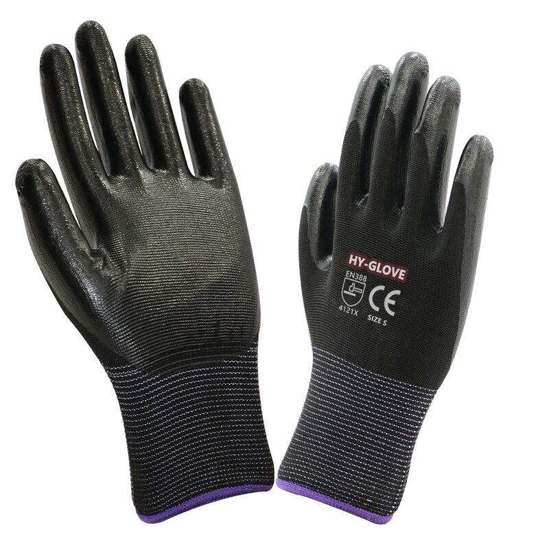 Nitrile-Coated Gloves - EN388 Certified for Construction Work