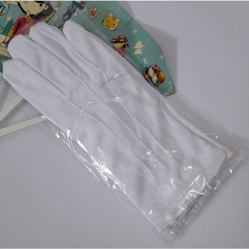 Cotton Glove - Custom White Stretch Long for Church & Festival