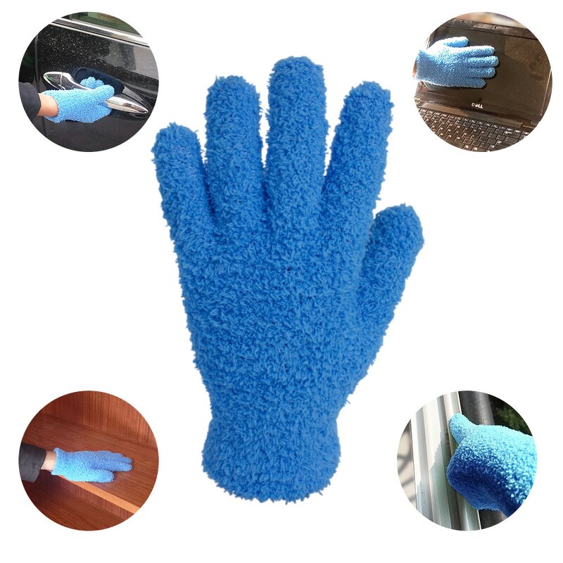 Cleaning Gloves - Microfiber Reusable for Furniture & Car