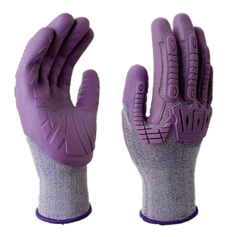Impact Resistant Gloves - TPE Sewing for Oilfield & Construction