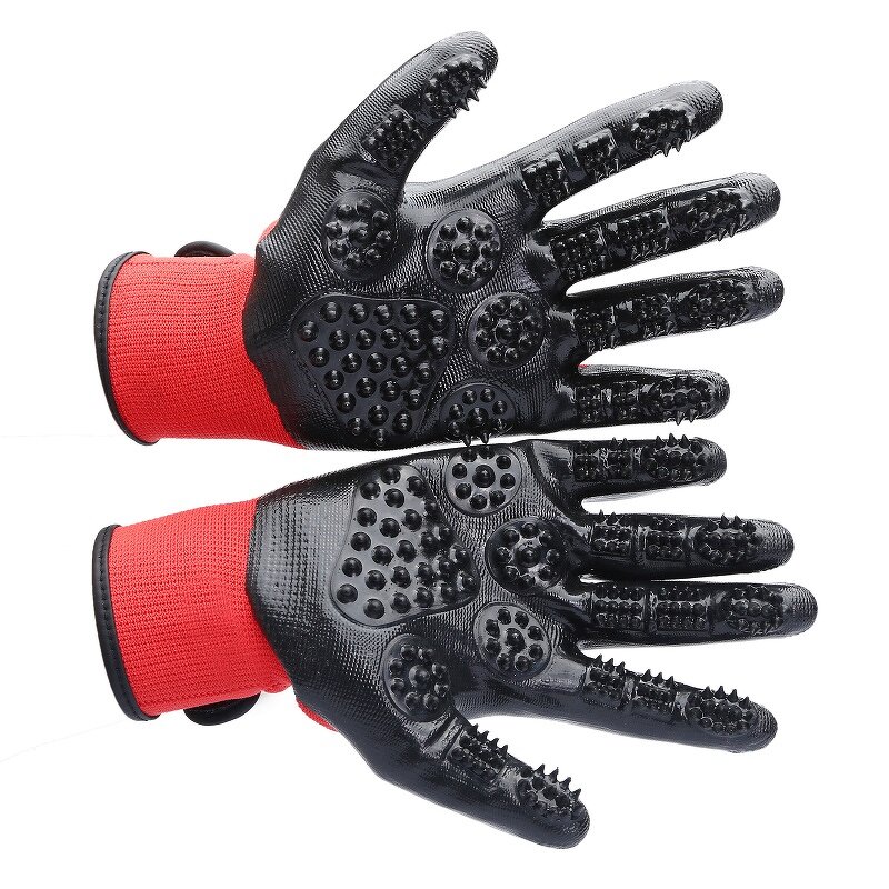 Pet Grooming Gloves - Horse Deshedding Brush Hair Remover