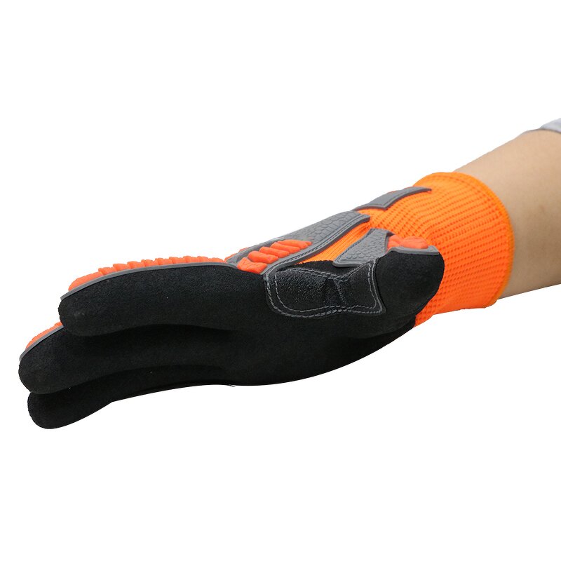 Impact Protection Gloves - ANSI Level 1 TPR Sandy Nitrile Coated