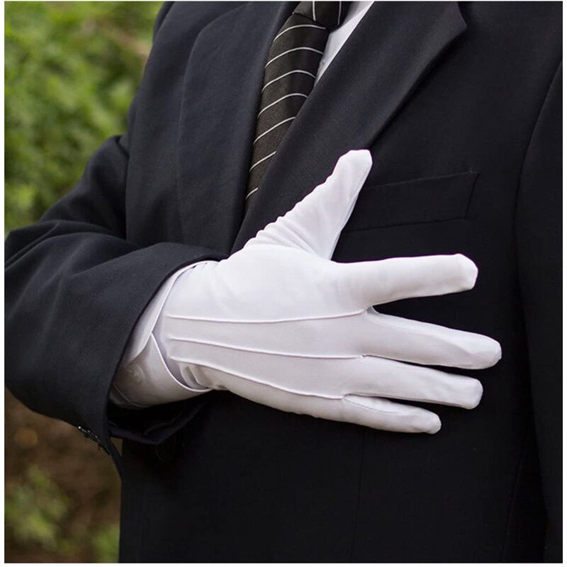 Cleaning Gloves - 100% Cotton White for Jewelry & Work