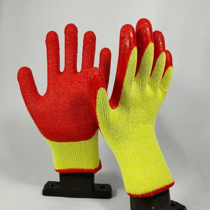 Work Gloves - 10G Polyester Cotton Latex Coated for Industrial