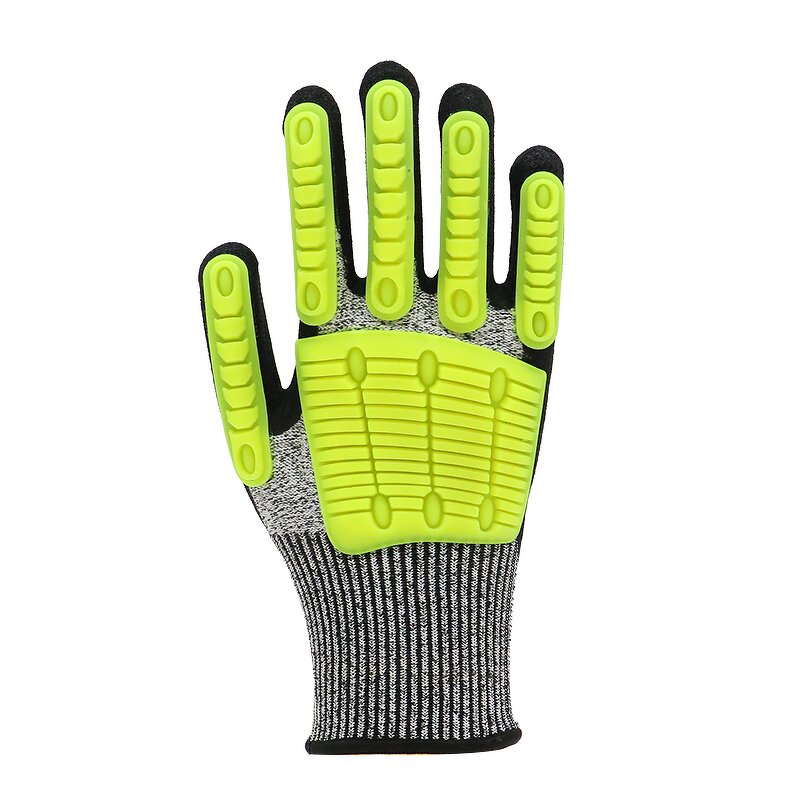 Labor Protection Gloves - HPPE Palm Sandy Nitrile TPR Pods