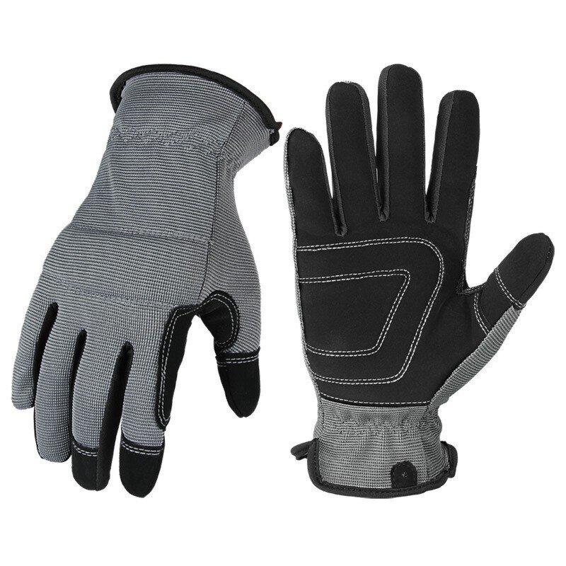 Mechanical Gloves - Ergonomic Fit Touch Screen Synthetic Leather