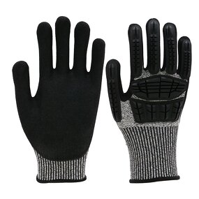 Safety Gloves - Sandy Nitrile Coated Cut Impact for Oil & Gas