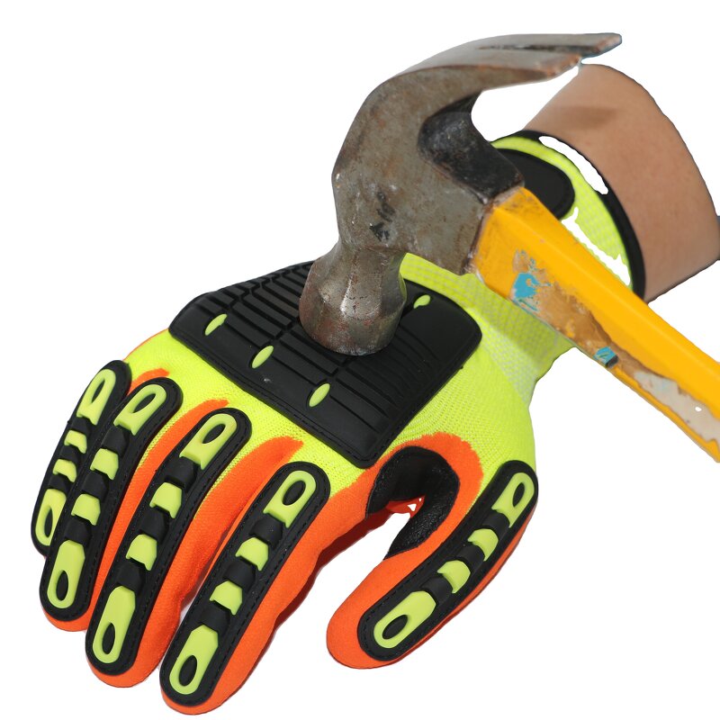 Impact Resistant Gloves - Nitrile Dipped TPR for Oilfield