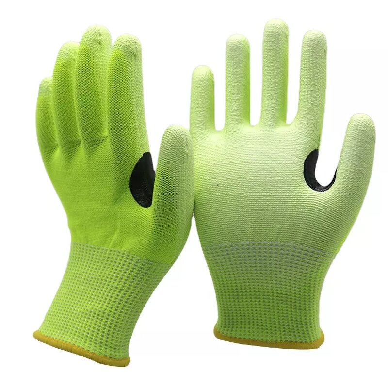 Cut Resistant Gloves - Level 5 HPPE PU Coated for Construction