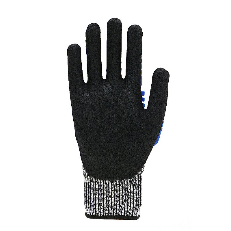 Impact Resistant Gloves - Cut 5 TPR Sandy Nitrile for Oil Field