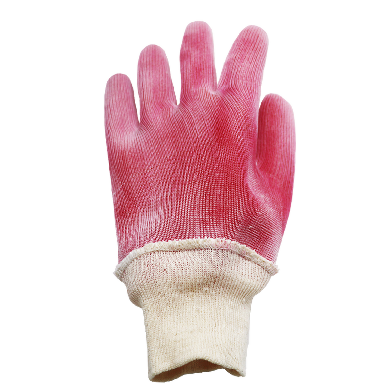 PVC Safety Gloves - Chemical Resistant Knit Wrist for Industrial
