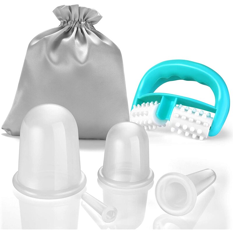 Silicone Massage Cup Set Supplier - 4pcs Suction Anti Cellulite Vacuum