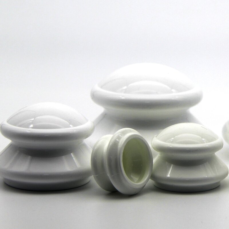 Silicone Cupping Cup Manufacturer - 4 Sizes White Professional Vacuum