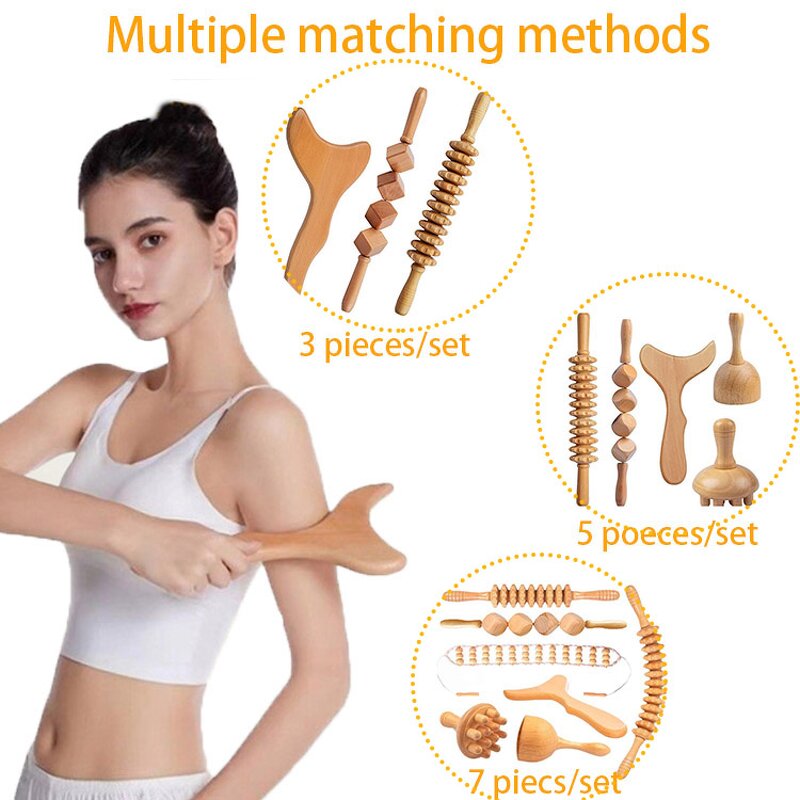 Wood Massager Roller Manufacturer - Handheld Cellulite Blasters Therapy