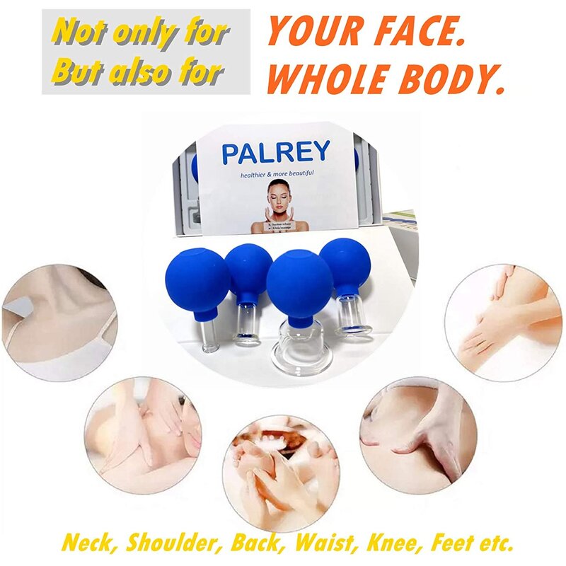 Cupping Massager Manufacturer - Professional 4 PCS Hand-held Glass Set