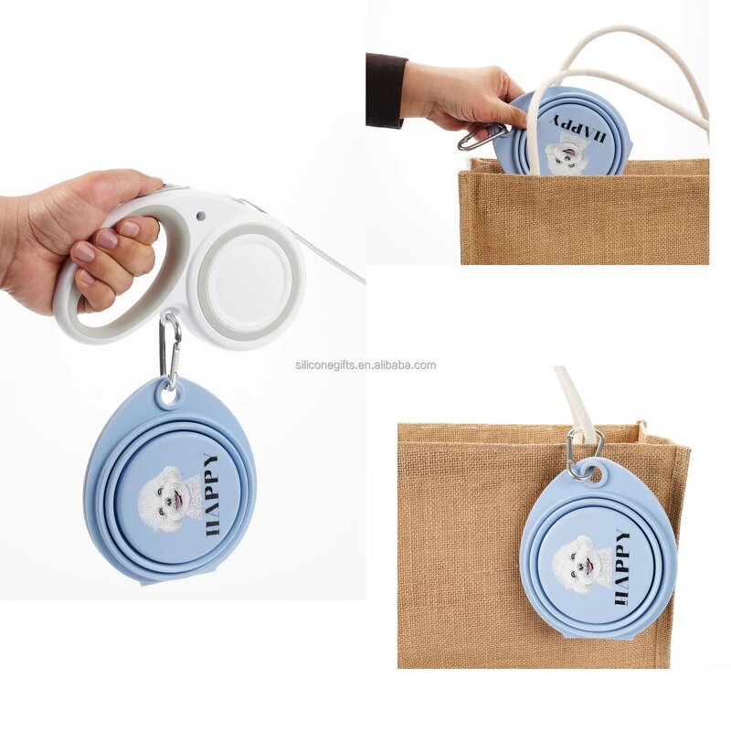 Collapsible Pet Bowl Manufacturer - Portable with Hook Factory Direct