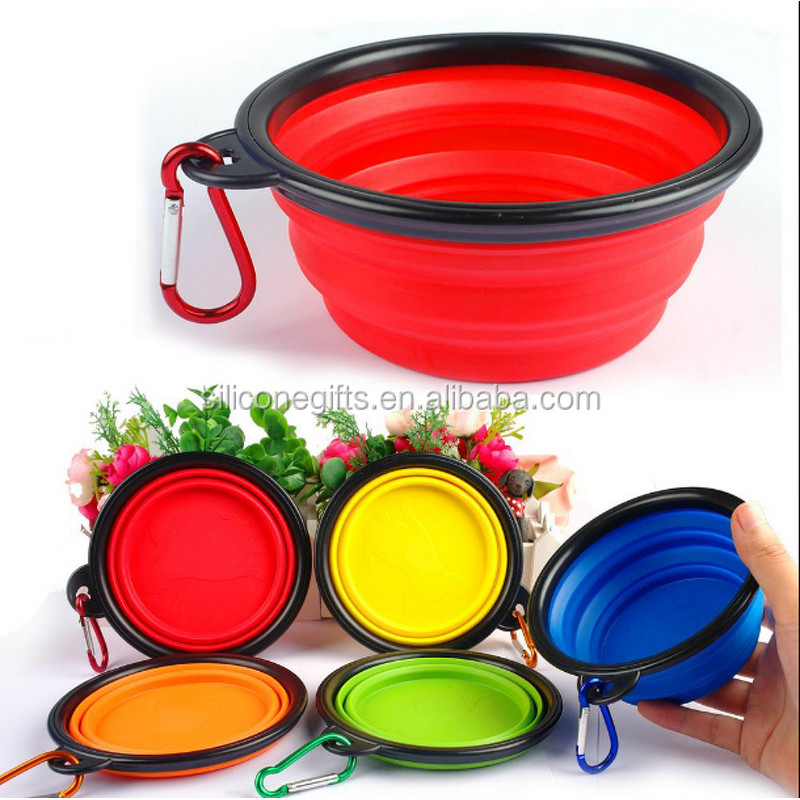 Collapsible Pet Bowl Manufacturer - Custom Logo Silicone Portable Travel
