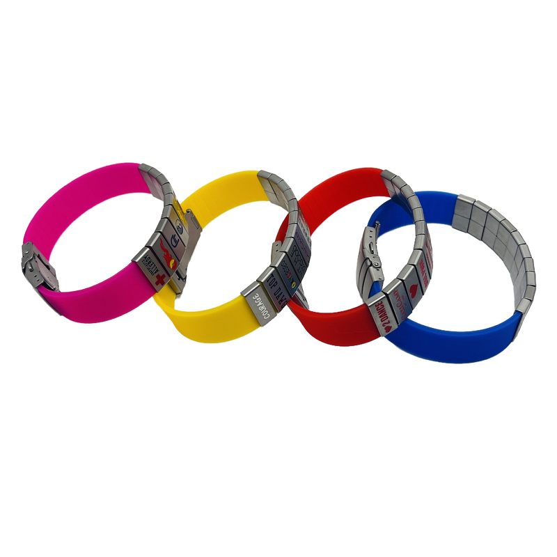 Medical Silicone Wristband Manufacturer - Custom Women's Health Waterproof