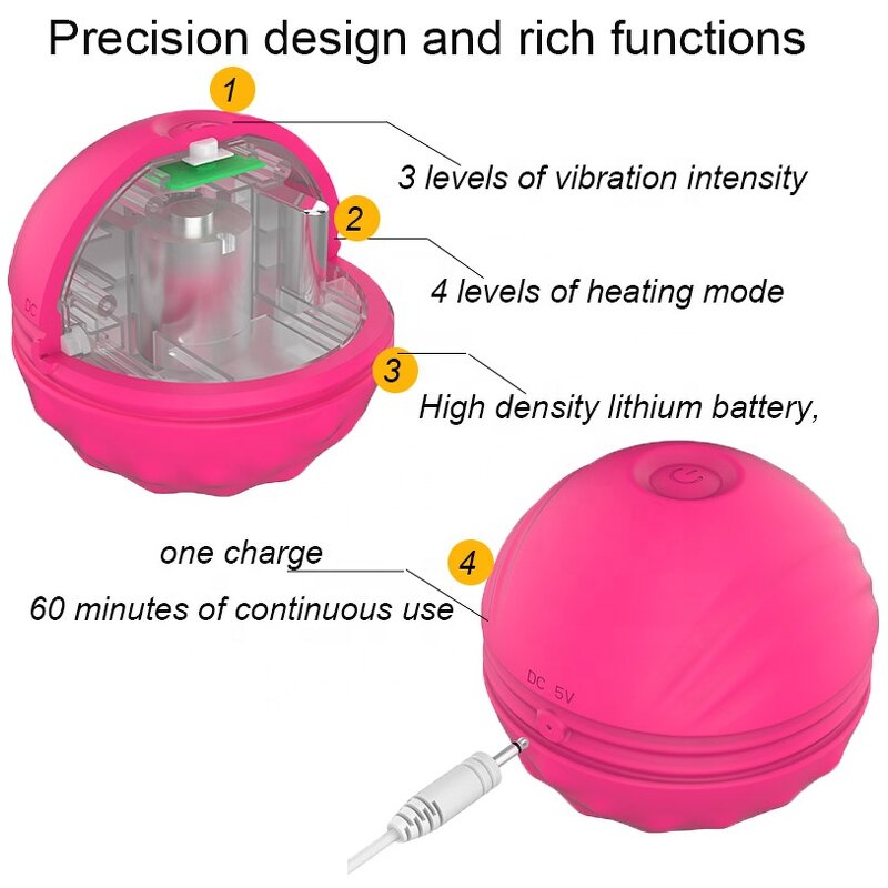 Electric Massage Ball Supplier - Heated Vibration for Pain Relief Full Body