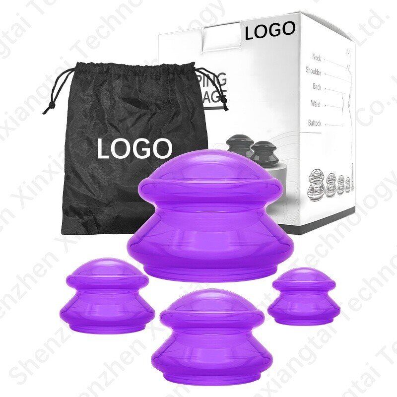 Silicone Cupping Set Supplier - 2pcs Face Massage Vacuum Cup