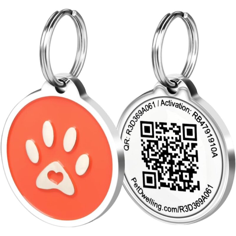 QR Code Pet Tag Manufacturer - Custom Silicone ID Necklace for Pets