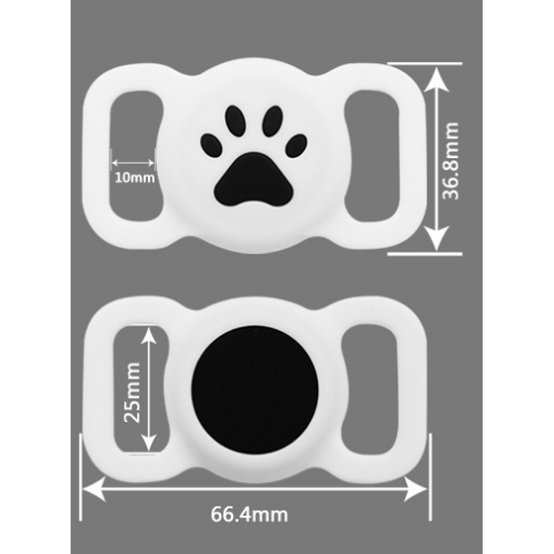 Pet Airtag Case Manufacturer - Silicone Paw Print Design Protective