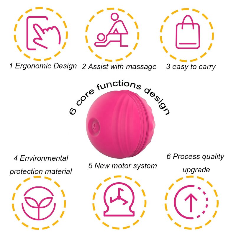 Electric Massage Ball Supplier - Heated Vibration for Pain Relief Full Body