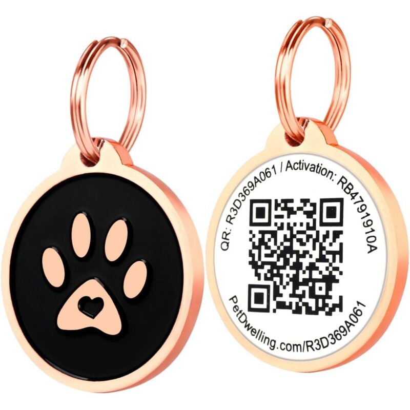 QR Code Pet Tag Manufacturer - Custom Silicone ID Necklace for Pets