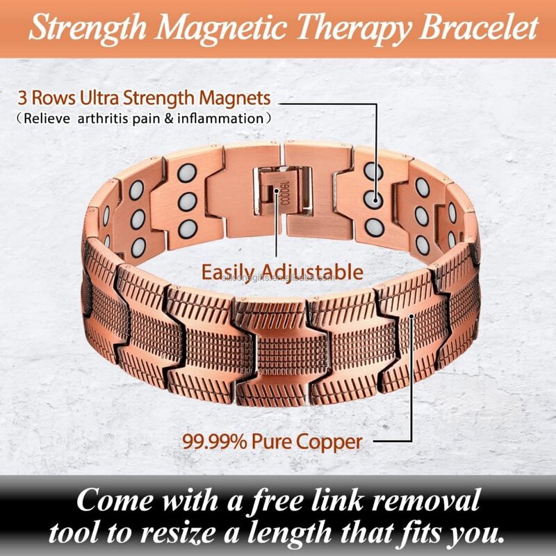 Magnetic Bracelet Supplier - Copper Pain Relieving Arthritis Jewelry