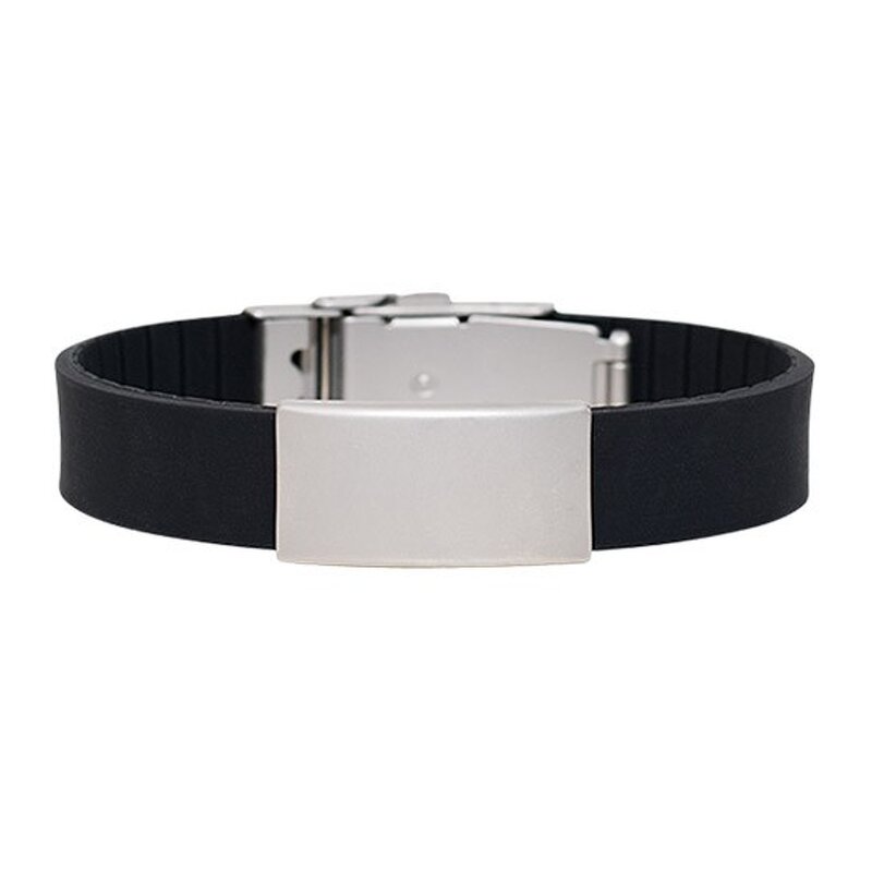 Medical Bracelet Supplier - QR Code Stainless Steel Silicone Waterproof