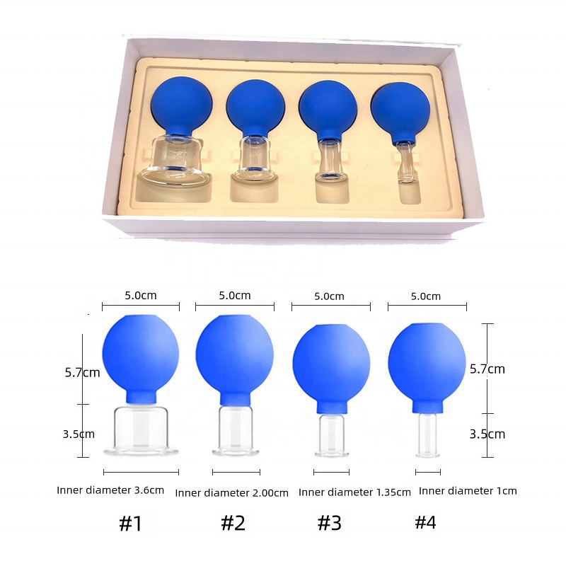Cupping Massager Manufacturer - Professional 4 PCS Hand-held Glass Set