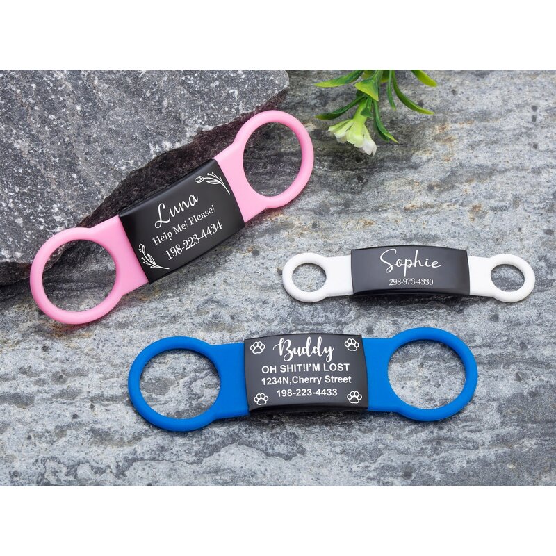 Pet ID Tag Supplier - Custom Engraved QR Code Stainless Steel Tags