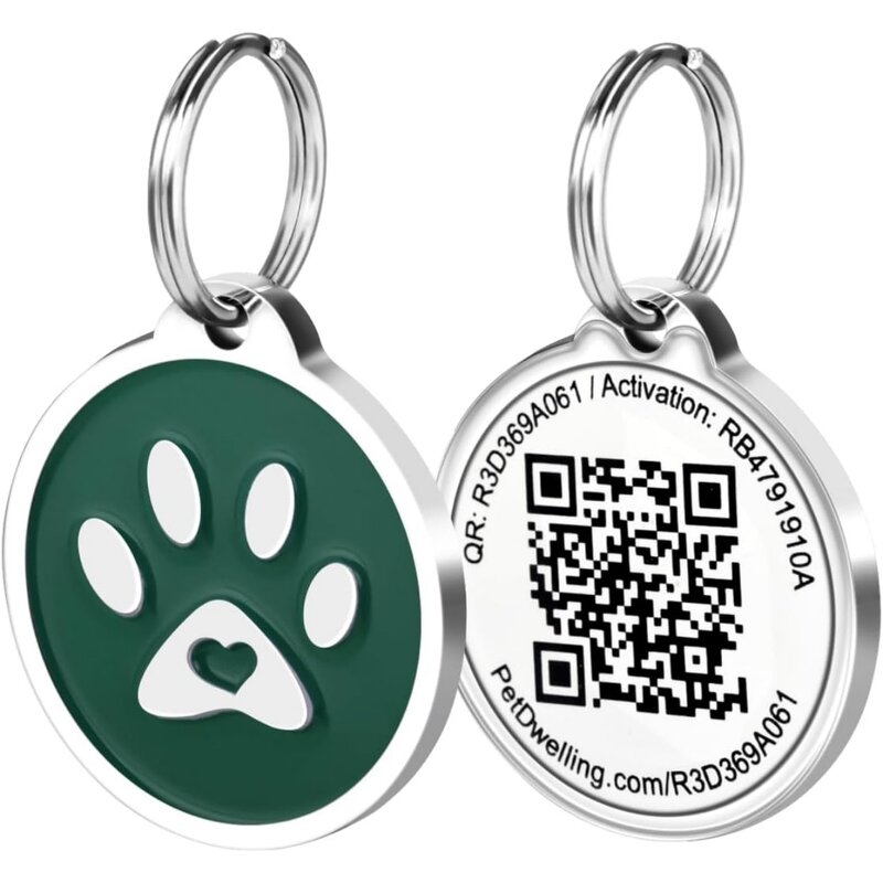 Dog Collar Tag Manufacturer - Custom Laser Engraved QR Code Stainless Steel