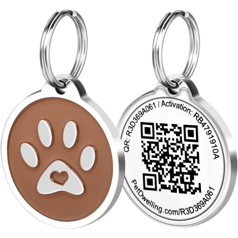 Dog Collar Tag Manufacturer - Custom Laser Engraved QR Code Stainless Steel