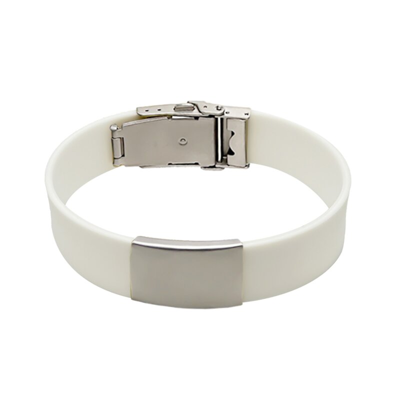 Medical Alert Bracelet Supplier - Waterproof Laser Engraved Silicone Band